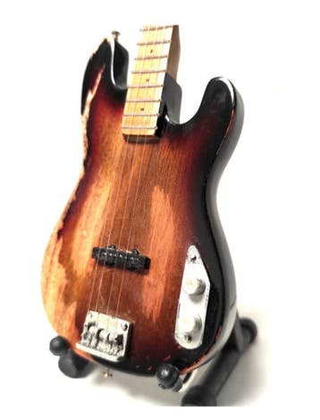 Miniatuur replica Fender Relic basgitaar Used Jaco Pastorius, Ophalen of Verzenden, Nieuw, Pop, Beeldje of Miniatuur