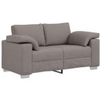 vidaXL Loveseat Taupe 160 cm Stof, Verzenden, Nieuw, Stof, 150 tot 200 cm