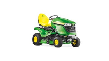 John Deere X370 107 cm (Zitmaaiers), Tuin en Terras, Zitmaaiers, Ophalen of Verzenden, Gebruikt, Elektrische starter, 90 tot 120 cm