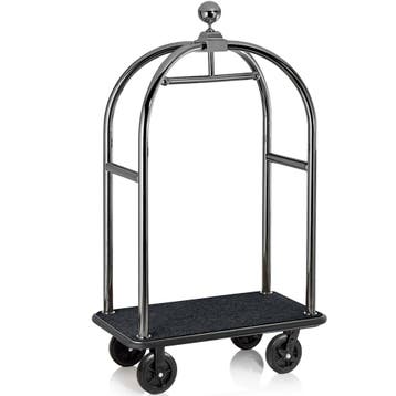 Bagagetrolley | DRIFT | RVS | Zwart | Wielen (Geremd) |, Verzenden, Nieuw in verpakking