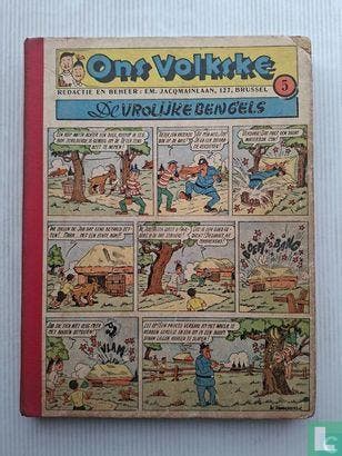 Alex [Martin] - Ons Volkske 5 - 1950, Eén stripboek, Verzenden, Gelezen, Bento, Fernando, Conscience, Hendrik [naar], Cuvelier, Paul, Jacobs, Edgar Pierre, Le Rallic, Etienne, Martin, Jacques, Melckebeke, Jacques van, Moor, Bob de, Remi, Georges, Sjeherazade [naar], Vandersteen, Willy, Verne, Jules [naar].