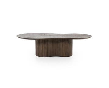 Salontafel Jordy 130x70cm - bruin | Eleonora, Ophalen of Verzenden, Nieuw