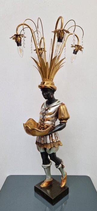Candelabra vloerlamp - Verguld, Resin - Polychrome, Metaal,