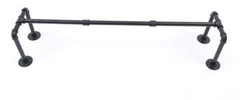 Industriële metalen kapstok 115 cm zwart, Verzenden, Nieuw
