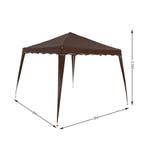 Vouwbare Partytent Capri 3x3m Donkerbruin (3x3 meter), Verzenden, Nieuw, 2 meter of meer, Partytent