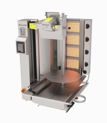 Naomi Grills RB.4.G | Robot Döner Grill Gas | 4 Branders | 1, Ophalen of Verzenden, Nieuw in verpakking, Fornuis, Frituur en Grillen