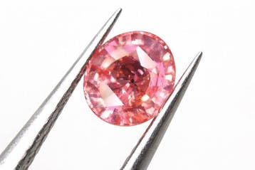 1 pcs Roze, Oranje Saffier - 1.59 ct - Asian Institute of, Nieuw