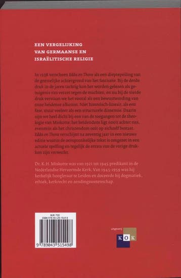 Edda en Thora 9789043515498 K.H. Miskotte, Boeken, Verzenden, Zo goed als nieuw, K.H. Miskotte