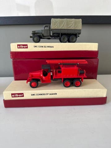 SIBUR 1:43 - Model vrachtwagen (2) - GMC CCKW 353 militair, Nieuw