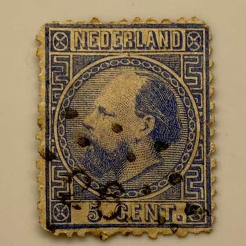 Koning Willem III [N.V.P.H. nr. 0007], Postzegels en Munten, Ophalen of Verzenden, Gestempeld