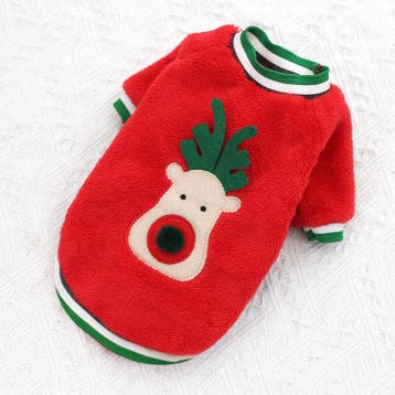 Kersttrui - voor kleine honden - Rood met Rendier (Kerstmis), Ophalen of Verzenden, Nieuw, Hondenvest