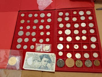 Wereld. Collection of coins incl. silver 1991 Francia 50