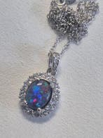 Zonder minimumprijs - Ketting met hanger Zilver - Diamant -