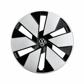 Volkswagen ID.3 wieldoppen (set) - zwart/zilver, Auto diversen, Ophalen of Verzenden, Nieuw