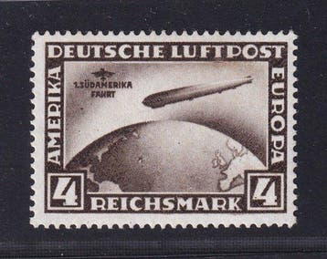 Duitse Rijk 1930 - Duits Reich 439 X, Zeppelin, Postzegels en Munten, Gestempeld