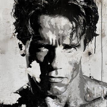 David Law (1967) - Arnold Schwarzenegger II (Stencil)