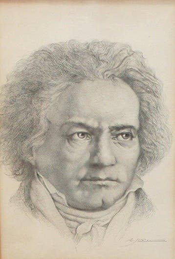 Rafael Jutglar Pujol (1889-1961) - Retrato de Ludwig van
