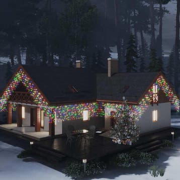 vidaXL Lichtgordijn met 400 LEDs en 8 functies 10 m, Diversen, Verzenden, Nieuw