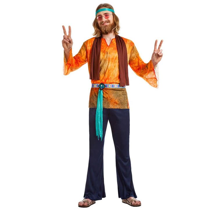 Hippie Kostuum Buzz Man, Kleding | Heren, Carnavalskleding en Feestkleding, Nieuw, Ophalen of Verzenden