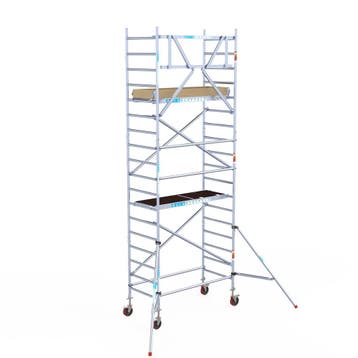 Basic rolsteiger 90 x 6,2m werkhoogte, Doe-het-zelf en Verbouw, Steigers, Verzenden, Nieuw, Rolsteiger of Kamersteiger, 5 meter of hoger