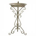 Vogelbad Met Vogelstandbeeld En Decoratieve Voet, Vintage Tu, Verzenden, Nieuw