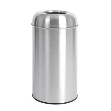 RVS Bullet Afvalbak Open Top 40 Liter Ø360x640 mm, Verzenden, Nieuw in verpakking