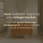 Badkamermeubel Incl. Blad Carrara | Vintage | Eiken |  4346, Minder dan 50 cm, 75 cm of meer, Ophalen of Verzenden, Zo goed als nieuw