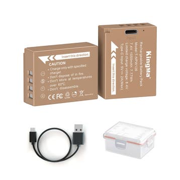 KingMa Accu voor Fujifilm NP-W126 - 1050mAh met USB-C Poort, Verzenden, Nieuw
