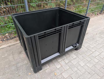 Capp-Plast palletbox , 1691C4 , 4 voeten. Zwart, 100 cm of meer, 60 cm of meer, Ophalen of Verzenden, 50 cm of meer