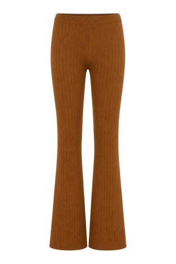 Organic Basics Broek in maat L Bruin, Kleding | Dames, Organic Basics, Verzenden, Zo goed als nieuw, Bruin
