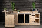 Bar Varia - Steigerhouten Hoekbar voor Tuin - Stilt, Nieuw