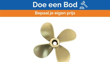 Bieden: Michigan Propellers 4-Blade Brass Propeller GL469 1, Watersport en Boten, Ophalen of Verzenden, Nieuw