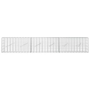vidaXL Gabion met 5 mm Draad en 5x10 cm Gaas 300x10x50 cm, Verzenden, Nieuw, IJzer