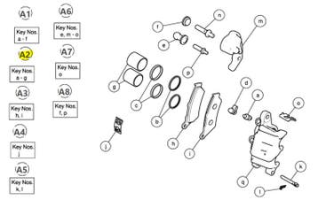 Royal Enfield MAJOR KIT- FRONT CALIPER - 587223A Himalaya..., Motoren, Verzenden, Nieuw
