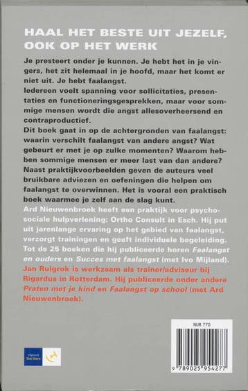 Overwin je faalangst 9789025954277 Ard Nieuwenbroek, Boeken, Verzenden, Gelezen, Ard Nieuwenbroek