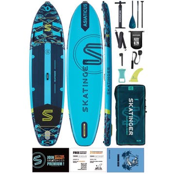 Skatinger Asiaticus 350x89x15 cm (116) yoga SUP board, Watersport en Boten, Suppen, Ophalen of Verzenden, Nieuw
