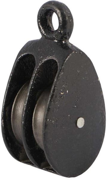 3 Mm Diameter Touw Of Kabel 12 Mm Kleine Katrol Dubbel - Hij, Ophalen of Verzenden, Nieuw, 50 tot 100 mm, Overige typen