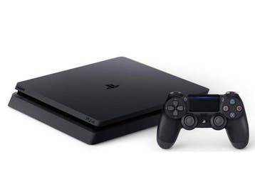 Sony Playstation 4 slim 1 TB - incl. 2 draadloze controllers, Verzenden, Zo goed als nieuw