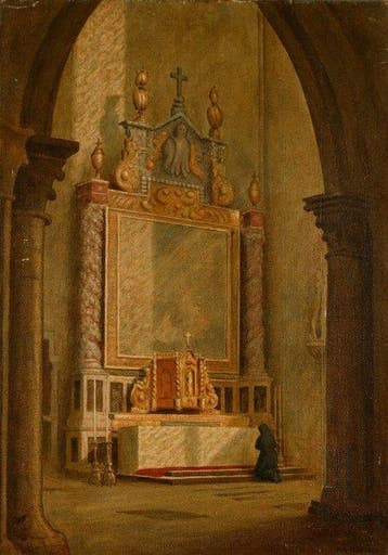 Philip Grégory Needell (1886-1974) - Intérieur de léglise