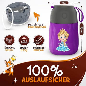2dekans | Funkelfuchs® thermosbeker voor kindervoeding -, Ophalen of Verzenden, Zo goed als nieuw