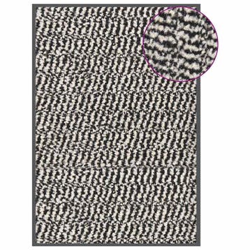vidaXL Deurmat getuft 40x60 cm lichtbruin, Tuin en Terras, Verzenden, Nieuw