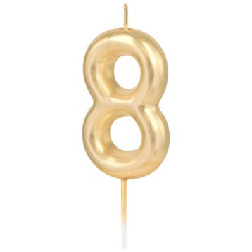 Cijferkaars Goud Glans #8, Verzenden, Nieuw