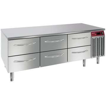 Gekoeld onderstel, 6x1/2 laden GN1/1-h 100 mm, Verzenden, Nieuw in verpakking, Koelen en Vriezen