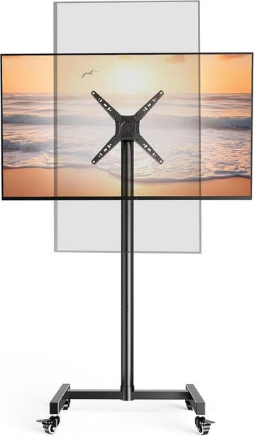 Monitor Stand Verrijdbaar | 34% Korting | VESA 300x300, 100 tot 150 cm, Zo goed als nieuw, Metaal, Modern