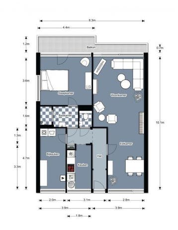 Te Huur 3 Kamer Appartement Gronausestraat In Enschede, Huizen en Kamers, Direct bij eigenaar, Overijssel, Enschede, Appartement