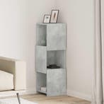 vidaXL Hoekkast Beton Grijs 30,5x30x95cm Bewerkt hout, Huis en Inrichting, Kasten | Overige, Verzenden, Nieuw