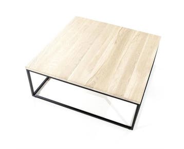 Salontafel Robin 80x80 - naturel | Eleonora, Ophalen of Verzenden, Nieuw