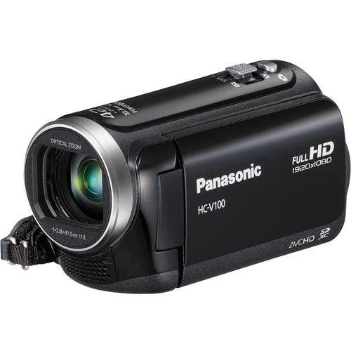 Panasonic HC-V100 HD Digitale Videocamera - Zwart, Audio, Tv en Foto, Videocamera's Digitaal, Zo goed als nieuw, Verzenden