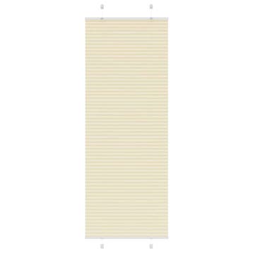 vidaXL Plissé rolgordijn 80x200 cm stofbreedte 79,4 cm, Verzenden, Nieuw, Crème