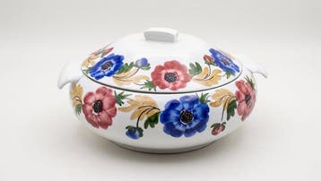 Richard Ginori - Gio Ponti - Soepkom - Anemoni - Emaille -